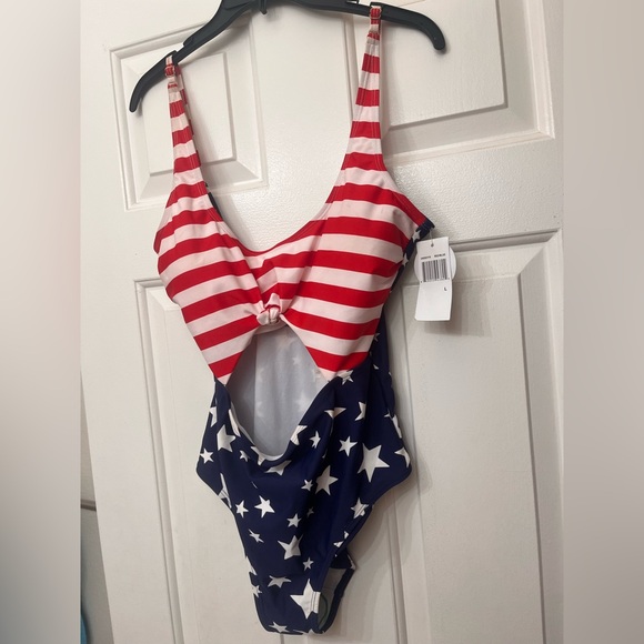 Patriotic American flag Striped and Starred Swimsuit - Picture 1 of 1